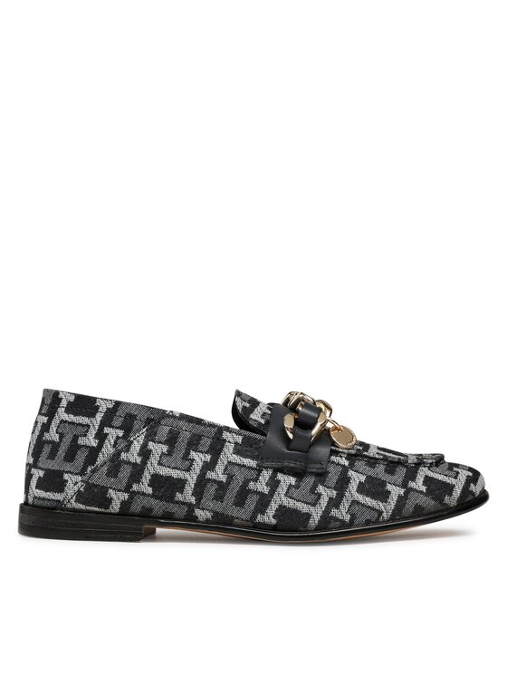 Tommy Hilfiger Tommy Hilfiger Lordsy Chain Loafer Denim FW0FW06930 Granatowy
