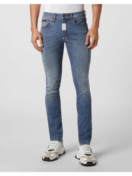 PHILIPP PLEIN PHILIPP PLEIN Džínsy 1679 Modrá Slim Fit