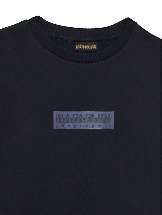 Napapijri Napapijri Суитшърт B-New Box Logo NP0A8B3K Тъмносин Loose Fit