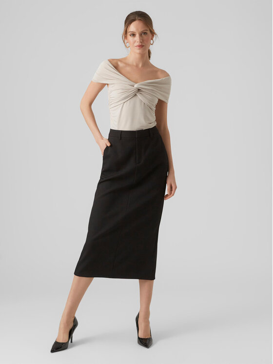 Vero Moda Vero Moda Bluse 10296078 Écru Regular Fit