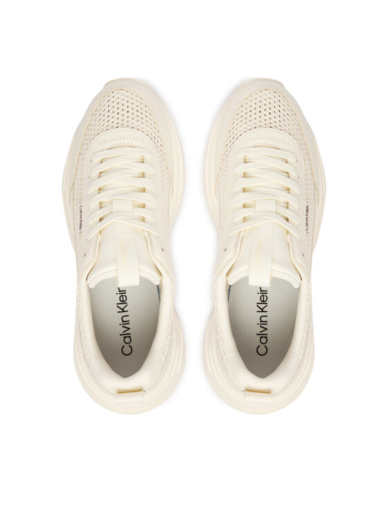 Calvin Klein Calvin Klein Sneakersy Hike Runner Lup Lin Mesh HW0HW03000 Biela