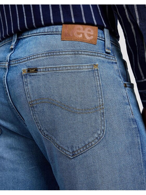 Lee Lee Jeansy Rider Niebieski Slim Fit