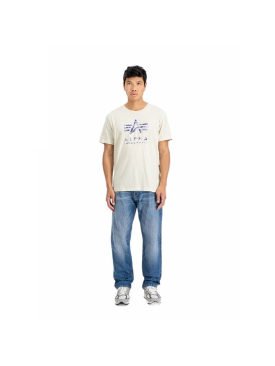Alpha Industries Alpha Industries Tričko AI.146506-300 Biela Regular Fit