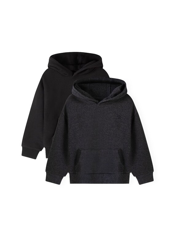 minoti minoti Bluza 33FLEECE285 Czarny Regular Fit