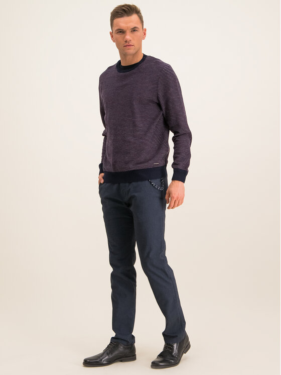 Pantaloni di tessuto 953-51 Blu scuro Regular Fit