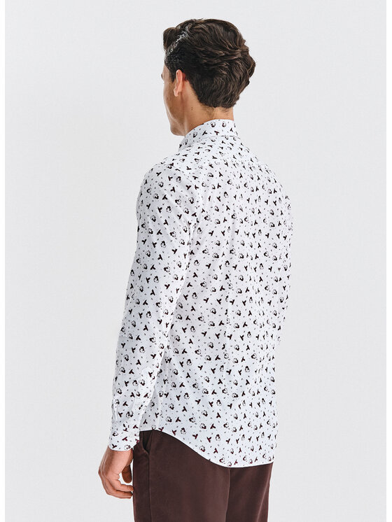 Pako Lorente Pako Lorente Koszula P25WF-1X-013 Biały Slim Fit