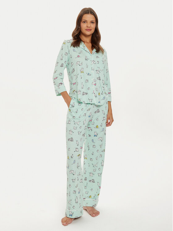 Kate Spade Pyžamo KSI92712 Zelená Regular Fit