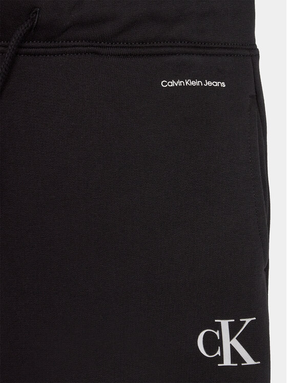 Calvin Klein Jeans Calvin Klein Jeans Spodnie dresowe Logo IG0IG02449 Czarny Relaxed Fit
