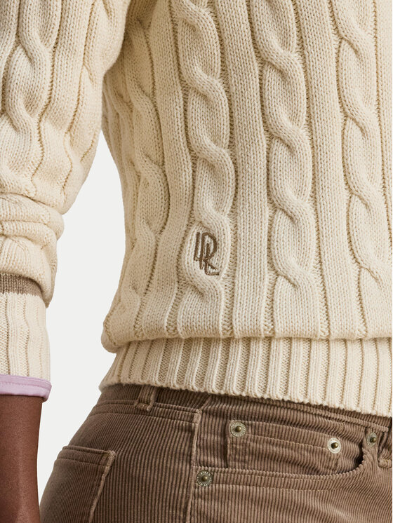 LAUREN RALPH LAUREN LAUREN RALPH LAUREN Sweter 200979662003 Écru Relaxed Fit