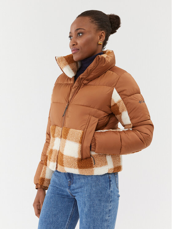 Columbia Zimné bundy Leadbetter Point Sherpa Hybrid Hnedá Regular Fit