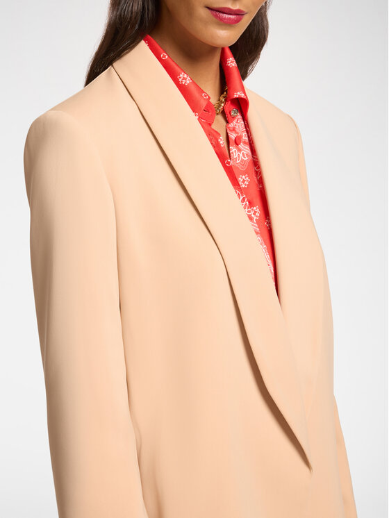 Elena Mirò Elena Mirò Giacca di transizione R059P000108N062 Crema Regular Fit