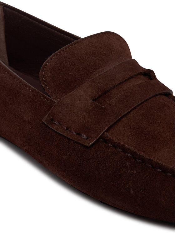 Calvin Klein Calvin Klein Mokaszin Square Driver Suede HW0HW02844 Bordó