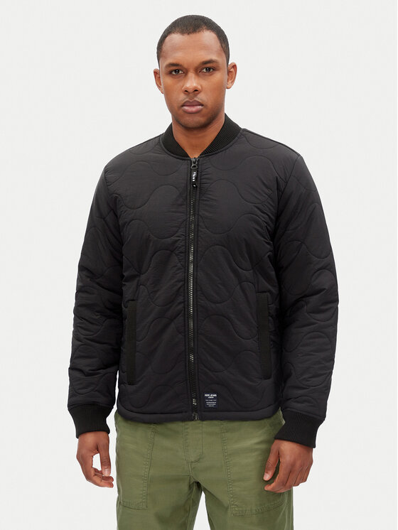 Pepe Jeans Pepe Jeans Átmeneti kabát Malabar PM403061 Fekete Regular Fit