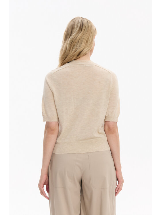Deni Cler Milano Deni Cler Milano Sweter T-DC-S252-F5-90-12-1 Beżowy Regular Fit