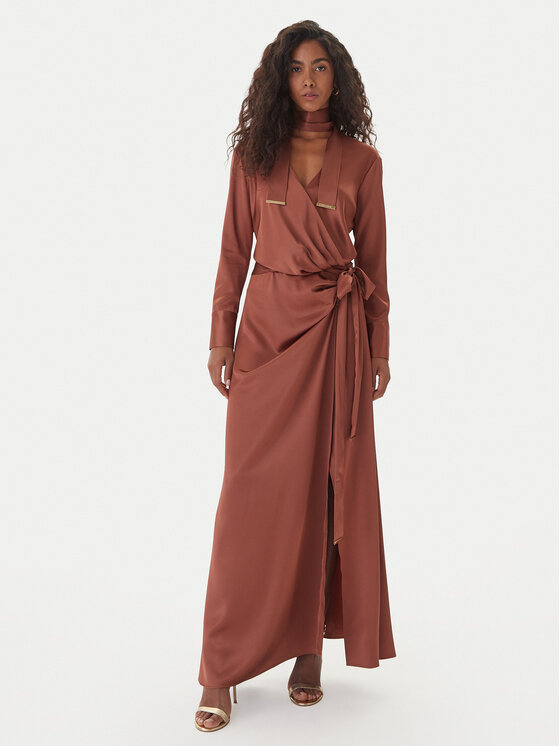 Marciano Guess Marciano Guess Abendkleid 5GGK00 7246A Dunkelrot Regular Fit