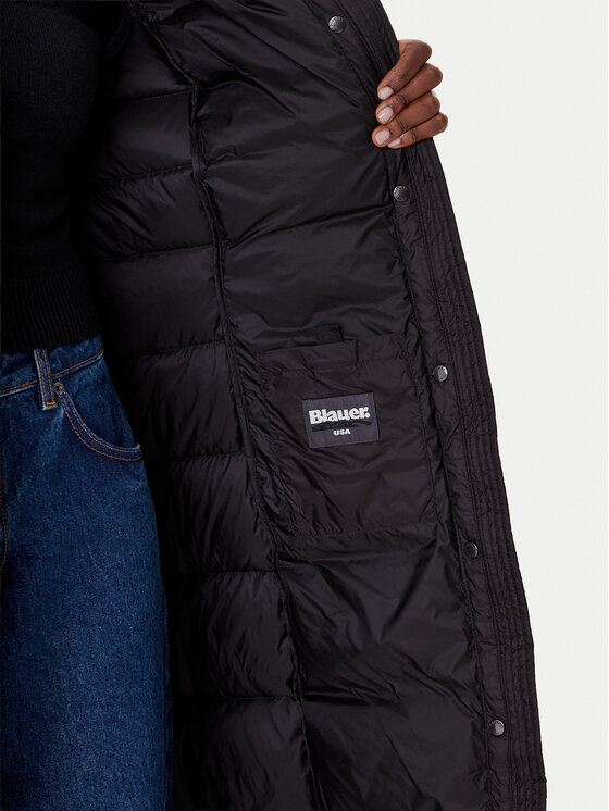 Blauer Blauer Kurtka puchowa 25WBLDK03101 Czarny Regular Fit