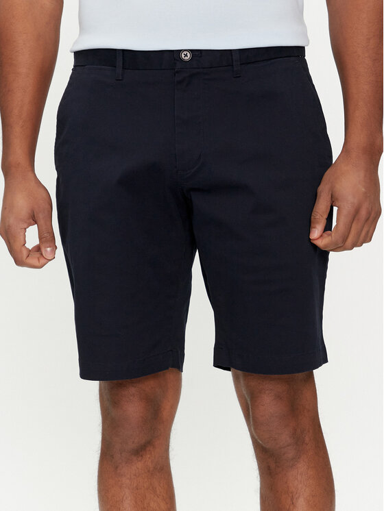 Tommy Hilfiger Pantalon scurți din material Harlem MW0MW23568 Bleumarin Regular Fit