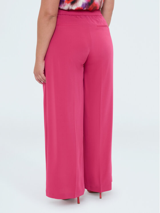 Fiorella Rubino Fiorella Rubino Pantaloni di tessuto P053T005381N019 Rosa Over Fit