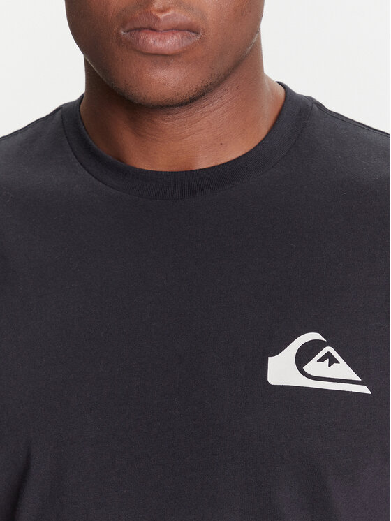 Quiksilver Quiksilver T-shirt Ev Mini Logo Ss EQYZT08181 Crna Regular Fit