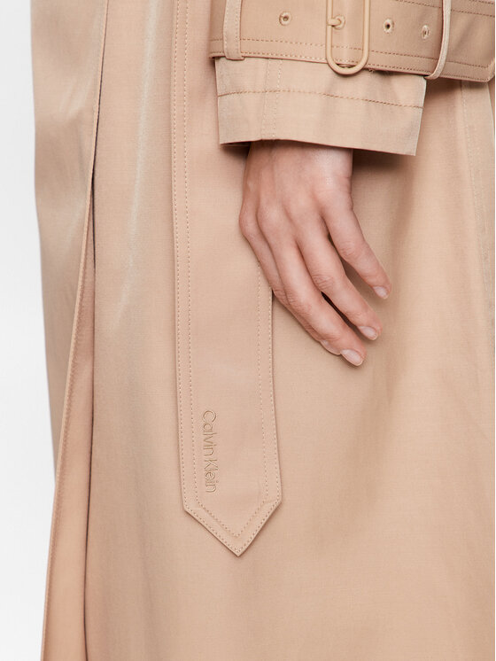 Calvin Klein Calvin Klein Trench K20K205498 Bej Regular Fit