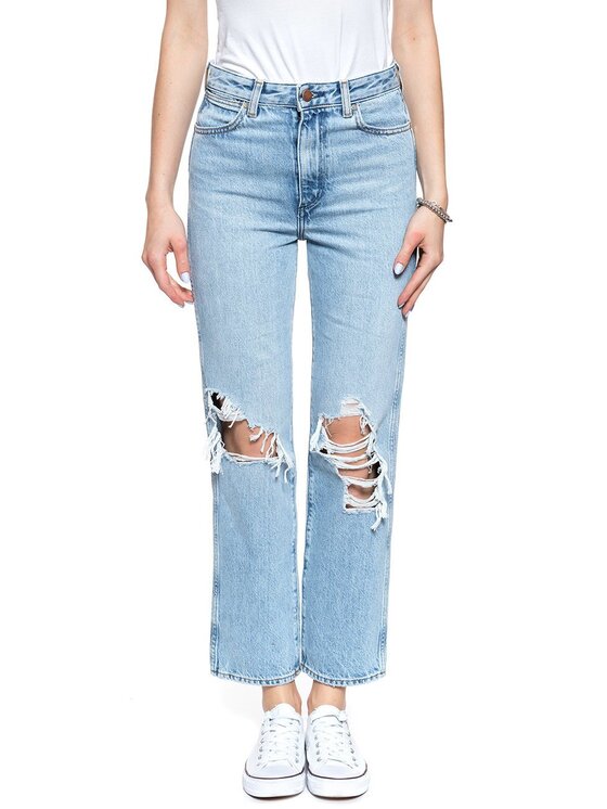 Wrangler Wrangler Jeansy RETRO STRAIGHT Niebieski Straight Fit