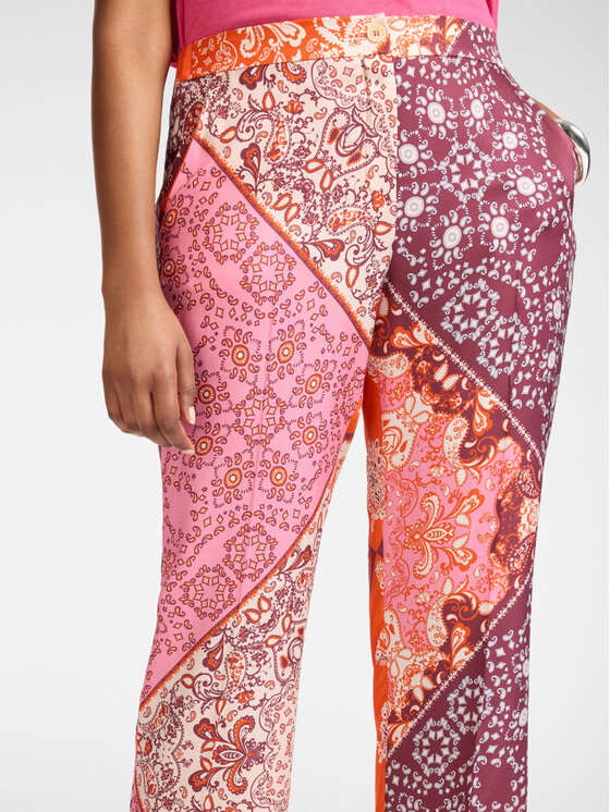 Elena Mirò Elena Mirò Pantaloni di tessuto P006P000493N001 Arancione Regular Fit
