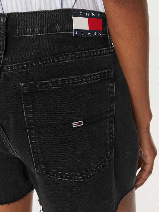 Tommy Jeans Tommy Jeans Дънкови шорти DW0DW17633 Черен Regular Fit