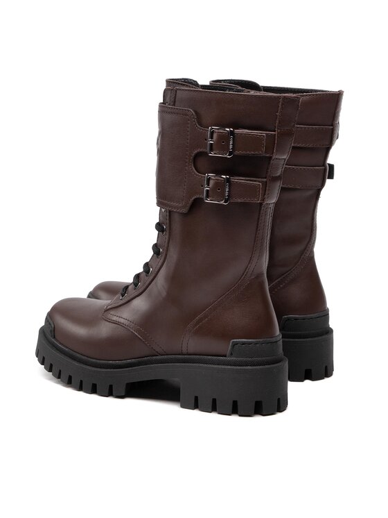 PINKO Pinko Pohodni čevlji Cumino Bootie 1H2135 A072 Rjava