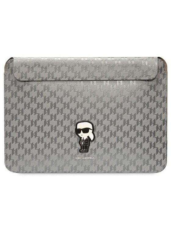 Etui na laptopa KARL LAGERFELD, Srebrny, do 14 cal