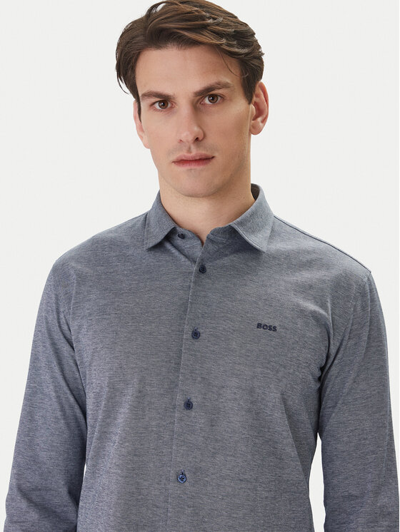 BOSS BOSS Košeľa Mysoft 50519748 Tmavomodrá Slim Fit