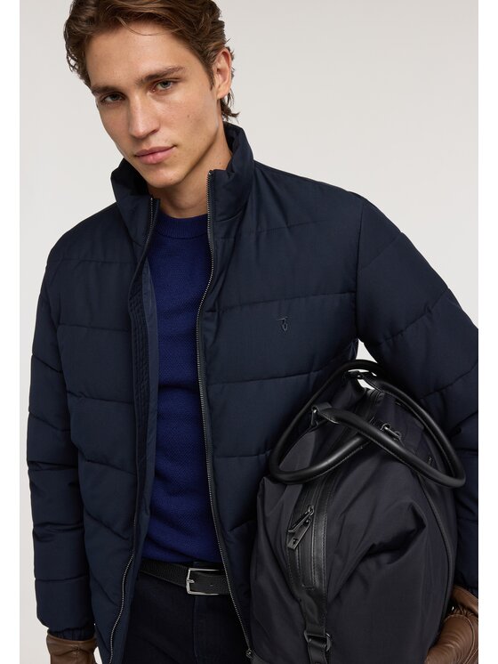 Trussardi Trussardi Płaszcz zimowy 8006M000032N0B5 Niebieski Regular Fit