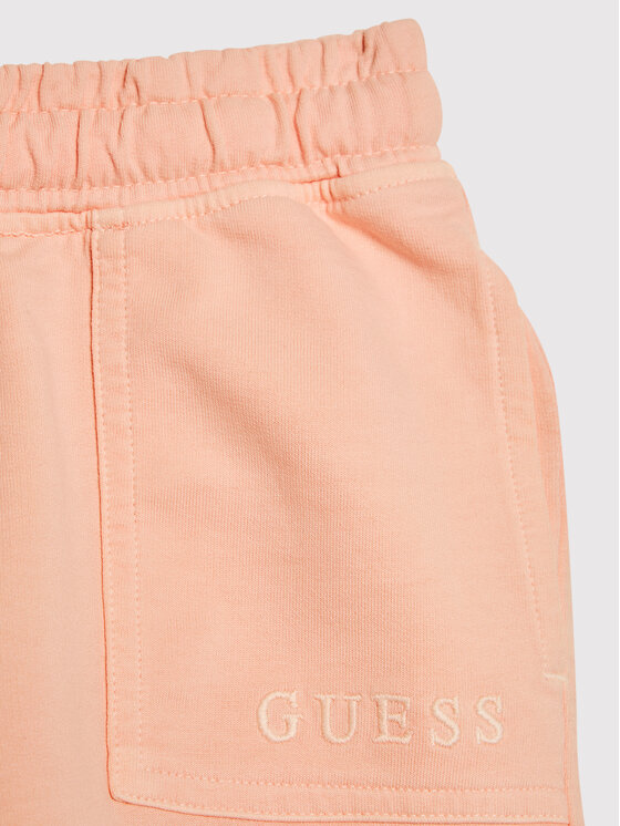 Guess Guess Szorty sportowe J2GD01 KB4O0 Pomarańczowy Regular Fit