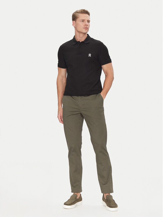 Tommy Hilfiger Tommy Hilfiger Polokošile MW0MW33167 Černá Regular Fit
