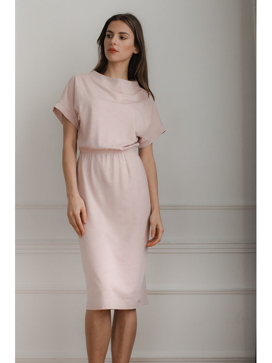 Lenitif Lenitif Vestito L087 Rosa Regular Fit