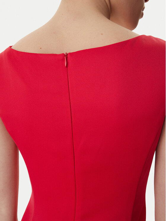 Marella Marella Коктейлна рокля Perle 2613221063 Червен Slim Fit