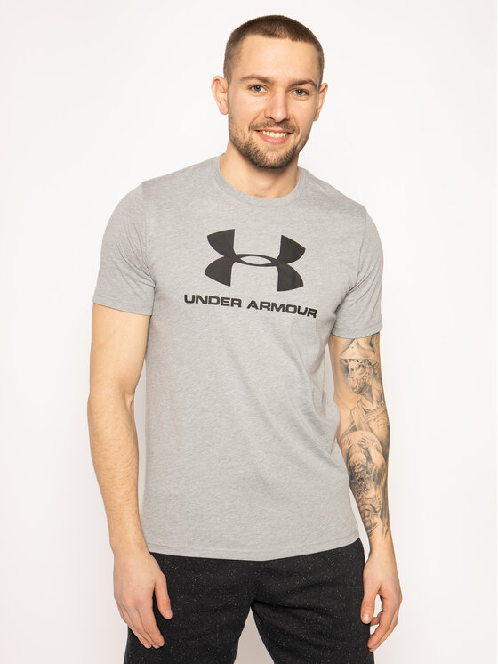 Under Armour Under Armour T-Shirt Ua Sportstyle Logo 1329590 Szary Regular Fit