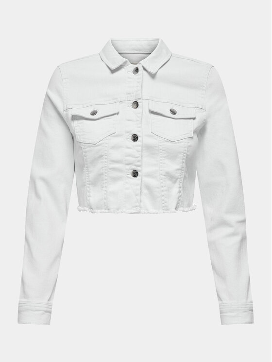 ONLY ONLY Jeansjacke Wonder 15256098 Weiß Regular Fit