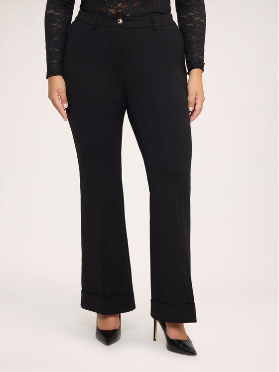Fiorella Rubino Fiorella Rubino Pantaloni di tessuto P053L002439N033 Nero Flare Fit