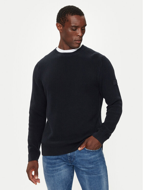 JOOP! Jeans Sveter 15 JJK-13Haro 30042634 Tmavomodrá Modern Fit