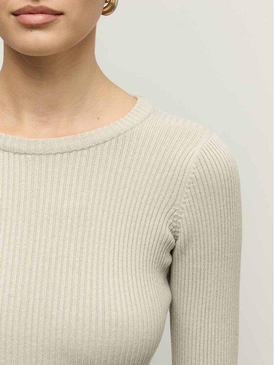 La Mania La Mania Každodenní šaty FIORE Béžová Classic Fit