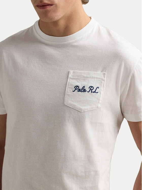 Polo Ralph Lauren Polo Ralph Lauren T-krekls 710969631001 Balts Custom Slim Fit