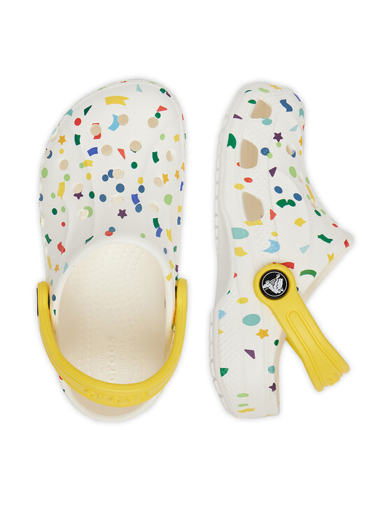 Crocs Crocs Şlapi BAYA SEASONAL PRINTED CG K 209728-94S Alb