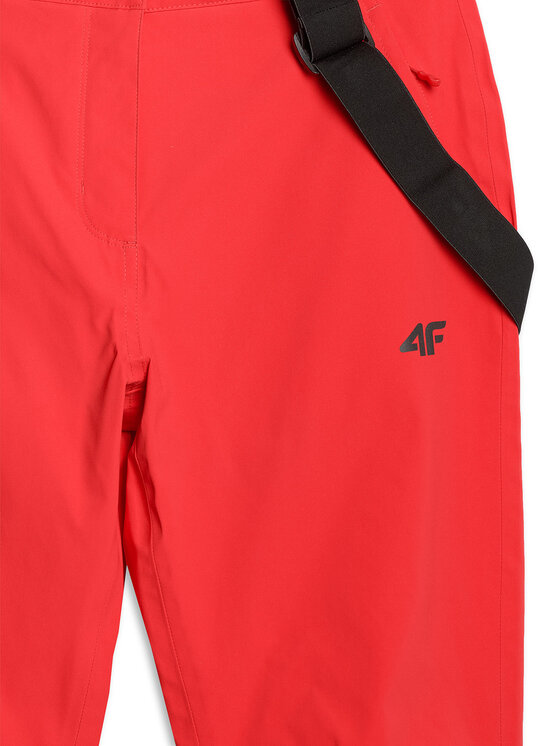 4F 4F Spodnie narciarskie SKIWEAR Czerwony Regular Fit