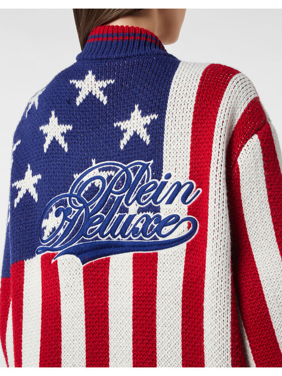 PHILIPP PLEIN PHILIPP PLEIN Kardigan 26375 Kolorowy Regular Fit