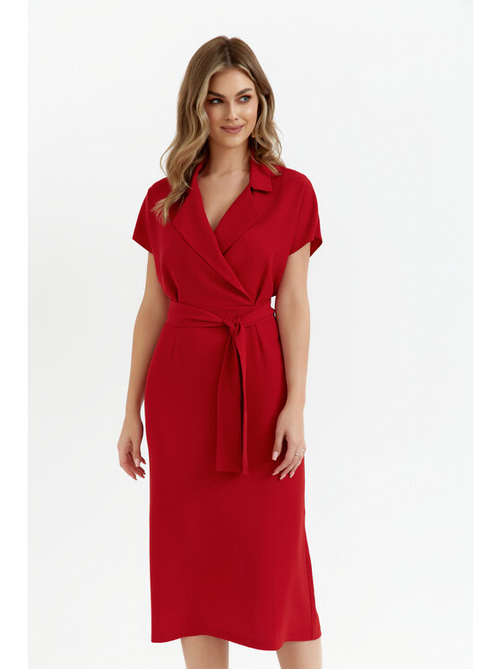 Stylove Stylove Sukienka koktajlowa S363 Czerwony Premium Fit