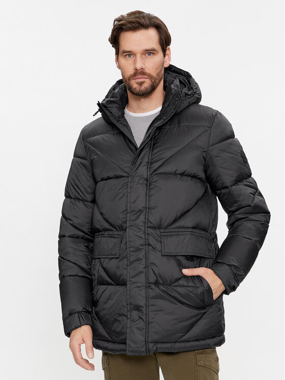 s.Oliver s.Oliver Пухено яке 2134322 Черен Regular Fit