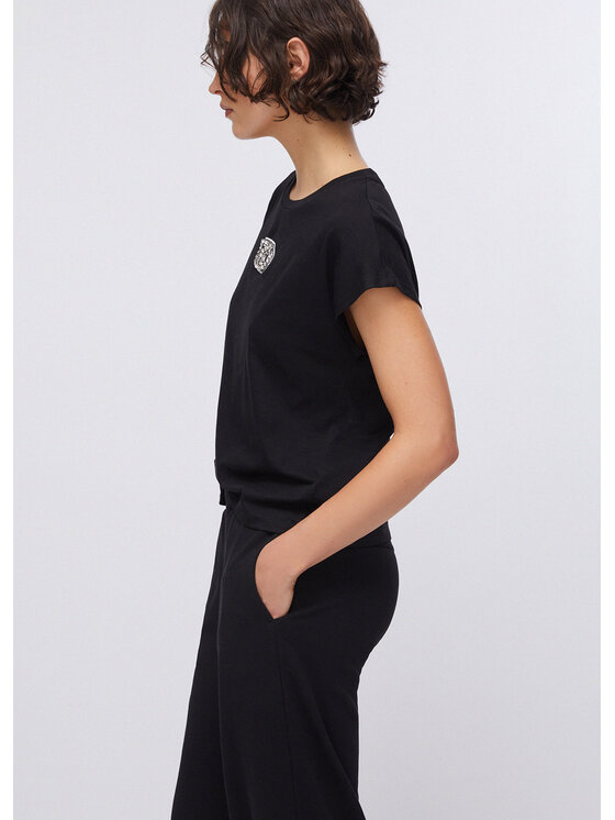 Liu Jo Liu Jo T-shirt TA6164JS870P9298 Nero Regular Fit