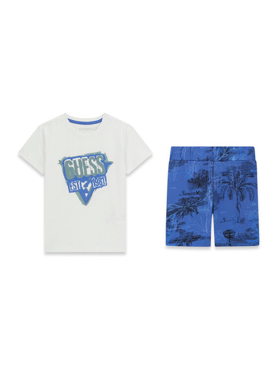 Guess Guess Sada T-shirt a šortky N6GG05 K8HM4 Barevná Regular Fit