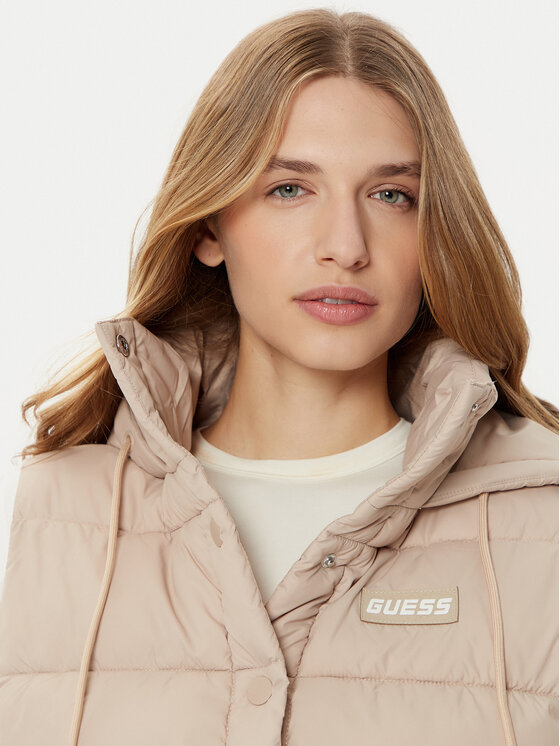Guess Guess Жилетка за костюм V4RL02 WFYE2 Бежов Regular Fit