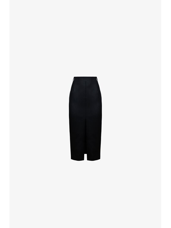 LE POSSÉ LE POSSÉ Gonna midi SDOMZFW Nero Slim Fit